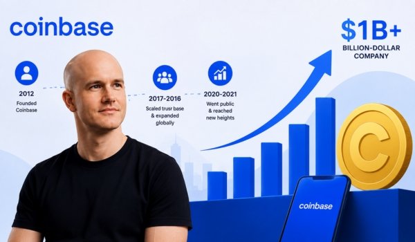 How Did Brian Armstrong Grow Coinbase Into a Billion-Dollar Company?