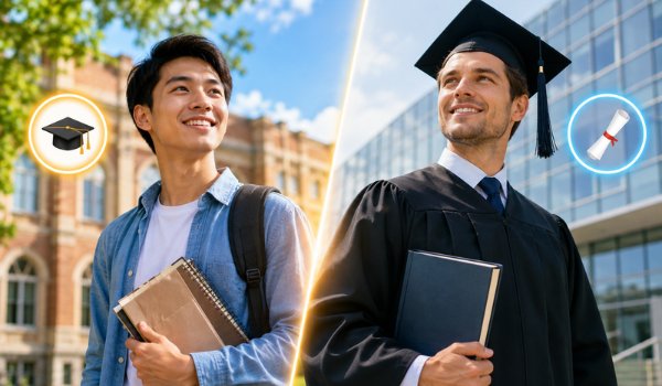 Bachelor’s Degree vs Master’s Degree Student comparing bachelor's degree vs master's degree options